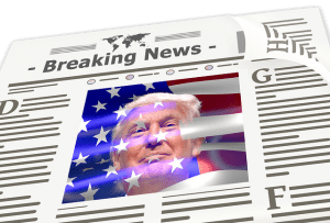 Trump in the newspaper